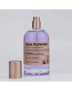 Туалетная вода женская Silk Flowers зеленая сирень петитгрейн белый кедр 100 Vegan.love.studio