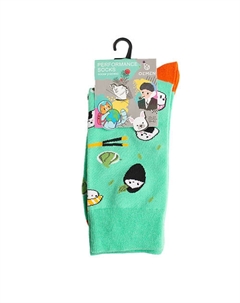 Носки унисекс PM400 мятный/оранжевый Oemen