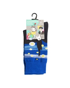 Носки унисекс PM394 синий/чёрный Oemen