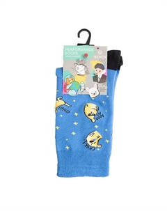 Носки унисекс PM403 светло-синий/жёлтый/чёрный Oemen