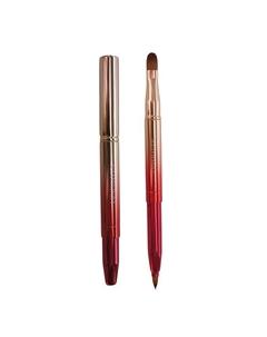 Двусторонняя кисть для макияжа губ в футляре с колпачком Luxehaven