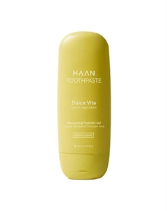 Зубная паста с Фтором и пребиотиками "Лимон, шалфей и мята" Toothpaste Dolce Vita With Fluoride 50 Haan