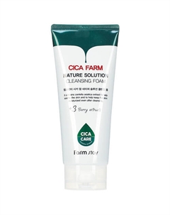 Пенка для лица очищающая с центеллой азиатской Cica Farm Nature Solution Cleansing Foam 180 Farmstay