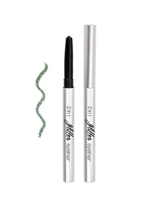 Тени для век, карандаш Glitter eyeliner 2in1 sparkling green Lavelle collection