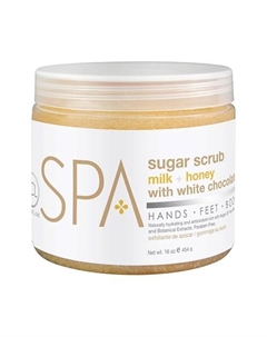 Скраб для рук, ног и тела "Молоко и Мед с белым шоколадом" SPA 454 Be care love