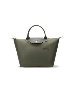 Сумка Le Pliage Green Canvas Bag Dumpling Bag Medium Size Women's Forest Color Longchamp