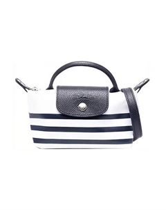 Сумка Le Pliage Canvas Bag Women's Marine Blue & White Longchamp