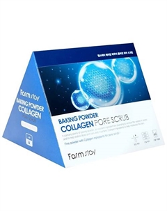 Скраб для лица для очищения пор с содой и коллагеном Baking Powder Collagen Pore Scrub 25 Farmstay