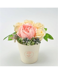 Мыло ручной работы Цветочная композиция из пиона и 4 роз 250 Skuina