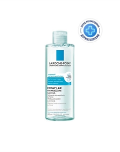 Effaclar Ultra Мицеллярная вода для снятия макияжа с лица и глаз, для жирной и проблемной кожи, с цинком 400 La roche-posay