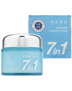 Крем-щербет для лица для интенсивного увлажнения 7 in 1 Moisture Sherbet Cream 80 Dabo