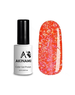 Лаковое покрытие Гель-лак светоотражающий с блестками Holiday Akinami