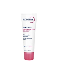 Насыщенный увлажняющий крем для чувствительной кожи лица Sensibio Defensive 40 Bioderma
