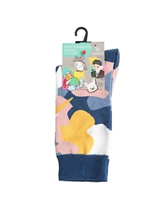 Носки унисекс PM393 синий/розовый/белый Oemen