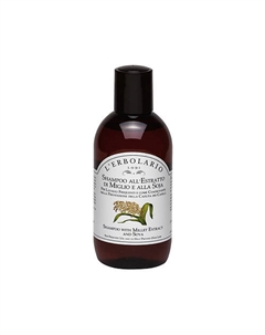 Шампунь для волос c экстрактом пшеницы и сои Shampoo With Millet Extract And Soya 200 L'erbolario