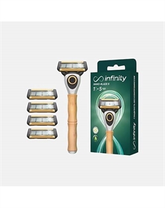 Мужская бритва станок +4 сменные кассеты Nano-Blade6 Infinity