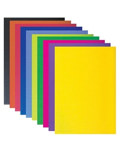 Картон цветной ГОФРИРОВАННЫЙ Brauberg