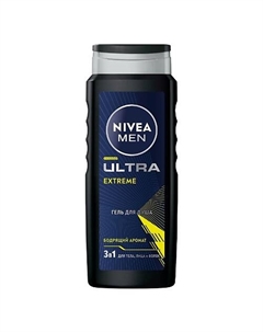 MEN Гель для душа мужской Ultra Extreme 500 Nivea