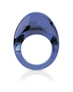 LALIQUE Кольцо-Кабошон Cap Ferrat (фиолетовый) Lalique crystal