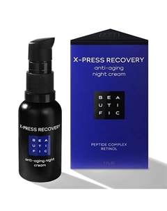 Крем для лица ночной антивозрастной с матрикинами и ретинолом X-press Recovery 30 Beautific