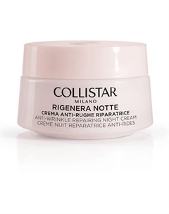 Крем восстанавливающий для лица и шеи против старения Rigenera notte anti-wrinkle repairing night cream 50 Collistar