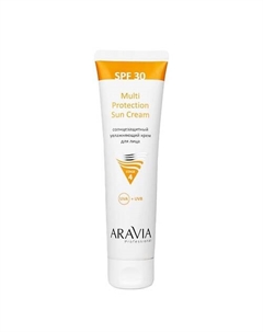Крем для лица солнцезащитный увлажняющий SPF 30 Multi Ptotection Sun Cream 100 Aravia professional