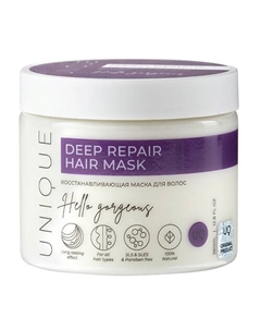 Маска для волос глубокое восстановление и увлажнение 380 Uniquepro