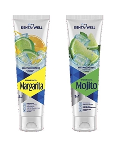 Зубная паста "Маргарита" отбеливающая, для чувствительных зубов 75 Denta well