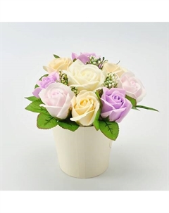 Мыло ручной работы Цветочная композиция из 9 роз 250 Skuina