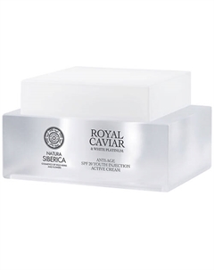 Крем для лица пептидный Инъекция молодости ROYAL CAVIAR SPF20 anti-age 50 Natura siberica