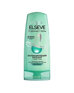 Балансирующий бальзам "3 Ценные Глины", для волос, жирных у корней и сухих на кончиках Extraordinary Clay 200 Elseve
