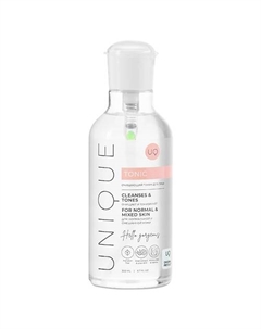 Очищающий тоник для лица для нормальной и смешанной кожи 300 Uniquepro