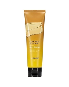 Маска-пенка для лица глиняная для умывания с экстрактом центеллы азиатской и энзимами 150 L’sanic