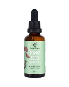 100% Натуральное масло семян мака нерафинированное 50 Verba natura