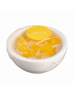 Свеча в гипсовой чаше МЕЛАНЖ аромат "Ваниль" Home interiors