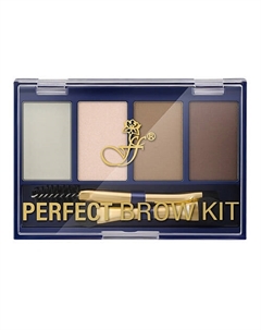 Тени для век и бровей с аппликаторами и кистью Ffleur