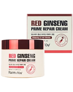 Крем для лица Восстанавливающий с экстрактом красного женьшеня Red Ginseng Prime Repair Cream 100 Farmstay