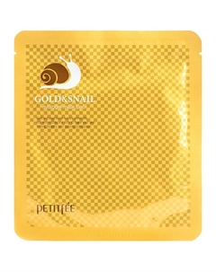 Маска для лица гидрогелевая с золотом и муцином улитки 32 Petitfee