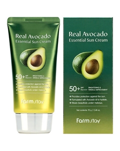 Крем для лица Солнцезащитный с экстрактом авокадо Real Avocado Essential Sun Cream 70 Farmstay