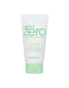 Пенка для лица очищающая поры Clean It Zero Pore Clarifying Foam Cleanser Tea tree - Ex 150 Banila co