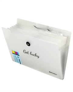 Папка-органайзер на резинке Glassy А4 Brauberg