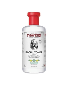 Тонер для лица без спирта с гамамелисом и огурцом Witch Hazel Cucumber Facial Toner 335 Thayers