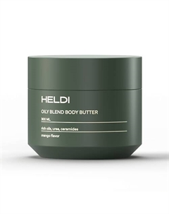 Крем-баттер для тела с церамидами и маслом Ши, аромат Манго 300 Heldi