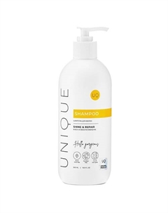 Бессульфатный шампунь без SLS и SLES, блеск и восстановление 500 Uniquepro