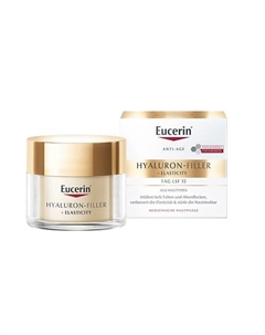 Антивозрастной дневной крем для лица против пигментации Hyaluron-Filler Elasticity SPF 15 50 Eucerin
