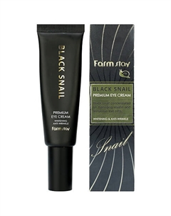 Крем для области вокруг глаз премиальный с муцином черной улитки Black Snail 50 Farmstay