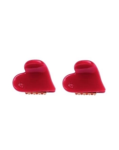 Набор крабов для волос 2 шт Мини Алые леденцы Assoro