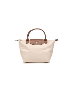 Сумка Le Pliage Canvas With Leather Canvas Bag Dumpling Bag Small Size Women's Paper Color Longchamp