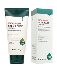 Крем для лица успокаивающий многофункциональный с центеллой азиатской Cica Farm Daily Relief Cream 300 Farmstay