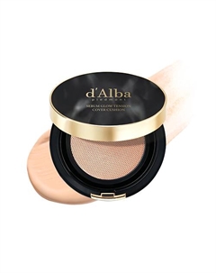 Тональный кушон для лица Serum Glow Tension Cover Cushion D`alba